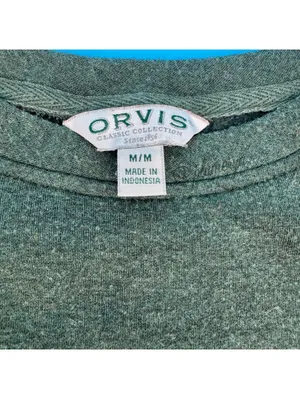 Orvis Classic Collection Women's Green Crewneck Casual Pullover Sweater Size M thumbnail 3