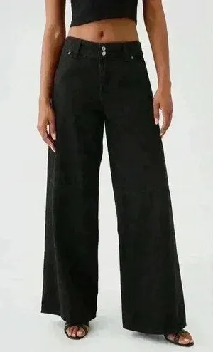 NWT Gap Mid Rise UltraSoft Baggy Wide Leg Jeans~ Black ~ 12 /31 thumbnail 2