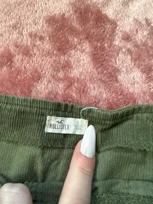 Hollister GREEN CORDUROY SKIRT WITH BUTTONS thumbnail 3