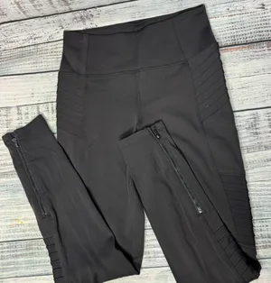 Athleta Delancey Moto Tight Black Size Small thumbnail 1