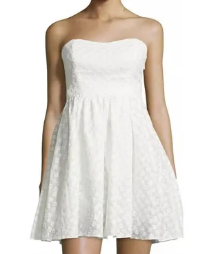 NWT Women's Plenty by Tracy Reese Strapless Floral Fit & Flare Dress Sz 12 thumbnail 3