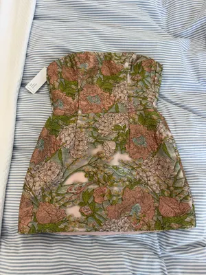 Katie May Valerie Dress Guilded Rose Strapless Mini Xs thumbnail 2