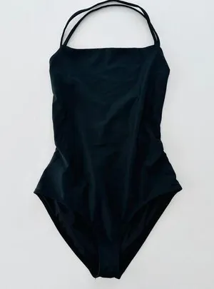 Beach Riot Stevie One Piece Black Size Medium Strappy Tie Back thumbnail 1