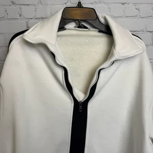 Teela half zip black and white active top size medium athleisure fleece lined thumbnail 3