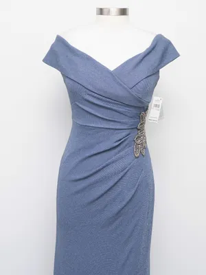 Alex Evenings -‎ Off-the-Shoulder Beaded Gown thumbnail 9