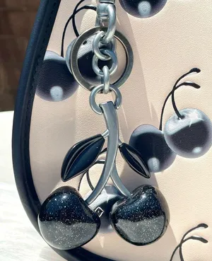 New Black Cherry Charm for Purse/ Bag/ Keychain thumbnail 1