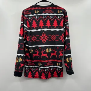 NFL Team Apparel Chicago‎ Blackhawks Long Sleeve Ugly Christmas Sweater Size S thumbnail 4