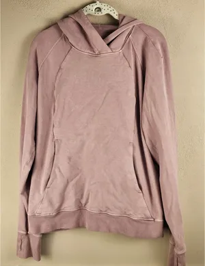 Lululemon Womens Washed Quicksand Scuba Pullover Hoodie 8‎ thumbnail 1