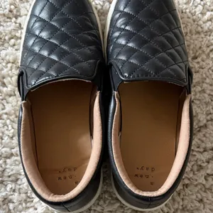 a new day Black Quilted Slip-On Loafers thumbnail 5