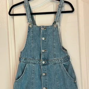 Zara Denim Button-Down Dress thumbnail 3