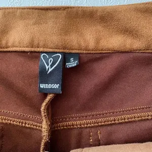 Windsor Brown Faux Suede Micro Shorts Y2K Low Rise Clubwear S thumbnail 4