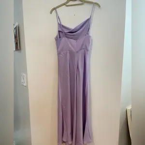Petal & Pup Princeton Lilac Purple Princeton Satin Midi Dress 6 Feminine Drape thumbnail 9