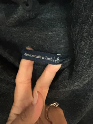 Abercrombie & Fitch gray heathered turtleneck sweater thumbnail 3