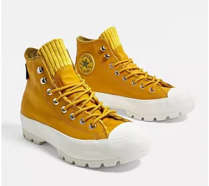 Converse Mustard Yellow Lugged Sole High Top Sneakers thumbnail 1