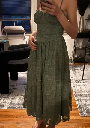 Green midi dress Size XS thumbnail 3