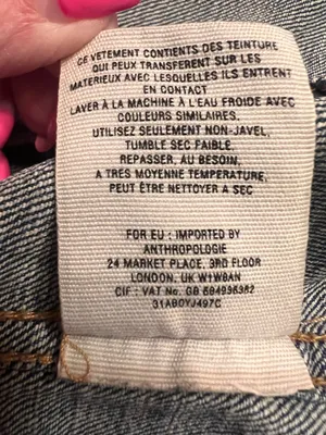 Anthropologie Pilcro‎ AVIE Classic Denim Trucker Jacket Leather Detail Size XS thumbnail 12