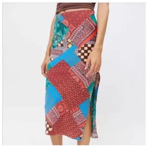 Urban outfitters‎ maise patchwork midi skirt xs thumbnail 2