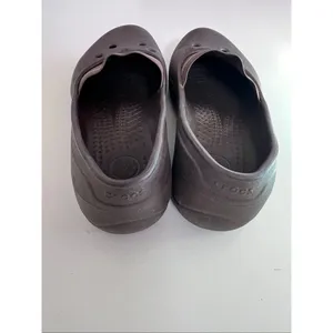 Crocs Juneau Flats Loafers Brown Womens Size 9 Slip On Shoes Elastic Band Rubber thumbnail 5