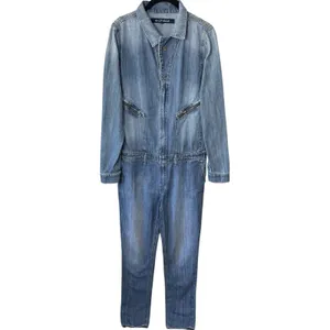 Driftwood‎ Blue Denim Jumpsuit 100% Cotton One-Piece Coveralls Garden Comfort M thumbnail 2