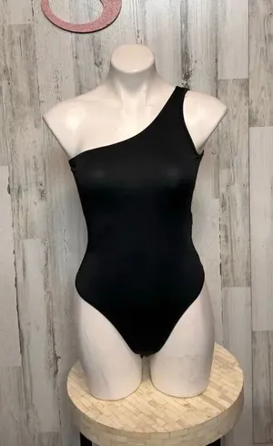 Black One-Shoulder Bodysuit Women’s Size S thumbnail 1