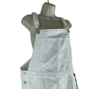 Blank NYC Side Low Cut Denim Shortall Lightbox White Size 31 thumbnail 7
