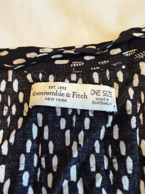 Abercrombie & Fitch Kimono Shawl Swim Suit Cover Up One Size Fringed Boho W4 thumbnail 4