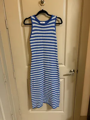 Talulah Knit Dress Blue Size M thumbnail 2