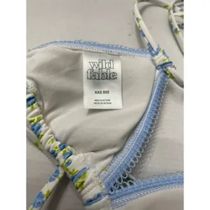 Wild Fable Picot Trim Double Strap Triangle Bikini Top Size Small XXS (00) New thumbnail 4
