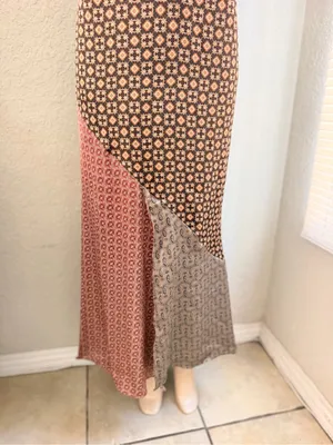 Zara women’s. Dress size medium Floral Patchwork Maxi Dress bohemian , western thumbnail 5