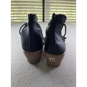 Womens Gladiator Wedge Sandal Ankle Strap Open Toe Shoe Boho Summer‎ US 9 Black thumbnail 7