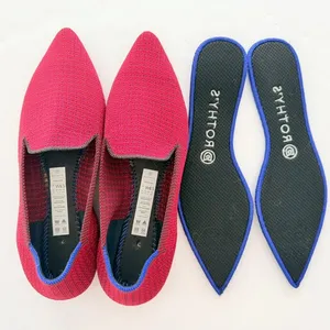 Rothy's The Point Loafer Scarlet Red Tweed Size 8.5 Flat Comfort RARE thumbnail 6