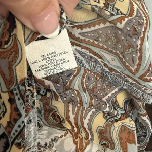 VTG Fire Los Angeles Dress Sz SMALL‎ Boho Peasant Fairy Sheer Festival Y2K Flowy thumbnail 12