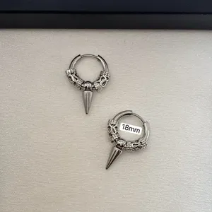 Spike Dangle Drop Earrings for Men Women Streetwear Hip Hop Punk Unisex Style thumbnail 3