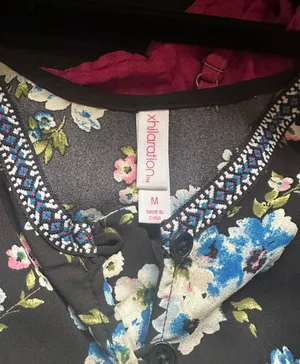 Floral And Black Romper Size M thumbnail 2
