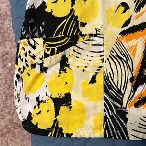 Vibrant Yellow, Orange , white and Black Women's scrub Top Sz L by Dickies thumbnail 3