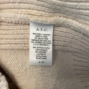 A.L.C. Women’s Winona Cream Cashmere Blend Cropped Knit Tank Top Large‎ thumbnail 5