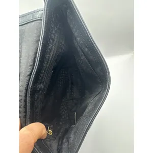 Kate Spade NY Black Leather Saddle Crossbody‎ Bag Adjustable Strap Boho Chic thumbnail 6