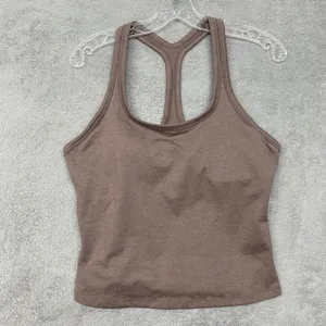Prana Heliana Racerback Tank Top Womens OS Brown‎ Sleeveless Moisture Wicking thumbnail 2