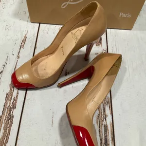 Christian Louboutin Leather Color‎ Block Pattern D’Orsay Pumps thumbnail 14