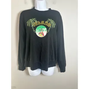 Scotch & Soda Maison Scotch Sun Ray Island Graphic Organic Cotton Sweatshirt S‎ thumbnail 3