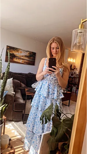 Showpo Blue Floral Dress 2 thumbnail 4
