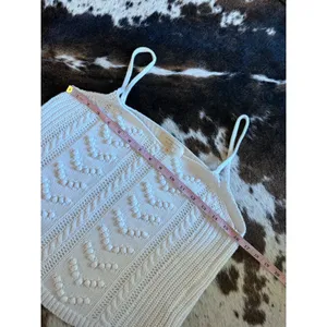 Sézane White Georgia Crochet Camisole Top Size Small thumbnail 6