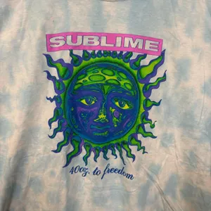 Sublime 40oz to Freedom Neon Sun Ska Rock Band Tie Dye XL thumbnail 2