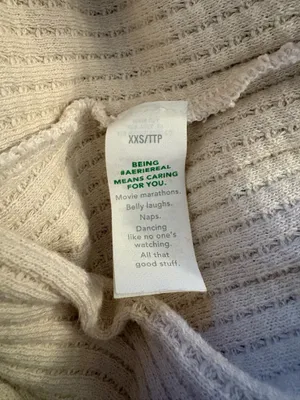 Aerie Button-Up Waffle Knit Long Sleeve thumbnail 5