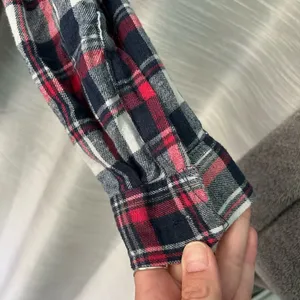 Love Note- Navy blue, Pink, white hooded flannel thumbnail 8