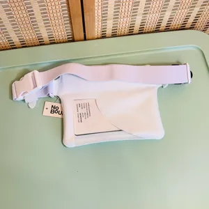 No Boundaries White waist belt bag purse water resistant cellphone holder thumbnail 3