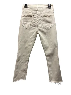 Mother The Insider Crop Step Fray Cream Puffs Jeans Size 29 thumbnail 6