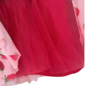 NWT Anthropologie Eva Franco‎ Strawberry Print Tiered Tulle Midi Skirt Size XS thumbnail 11
