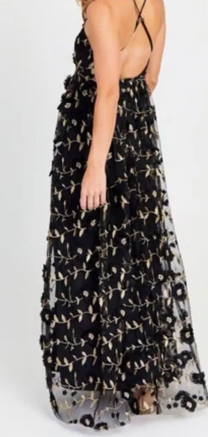 Altar’d State - Black Arabella Maxi Dress thumbnail 2