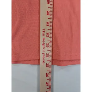 US Polo Assn Womens Coral Pink 3/4 Sleeve Cotton Scoop Neck Top Small Logo thumbnail 7